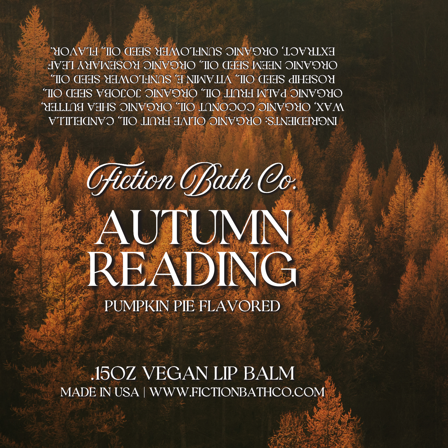 AUTUMN READING Vegan Lip Balm